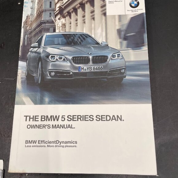2014 BMW 5 Series Sedan Owners Manual Navigation Supplemental Books Set - Picture 8 of 16